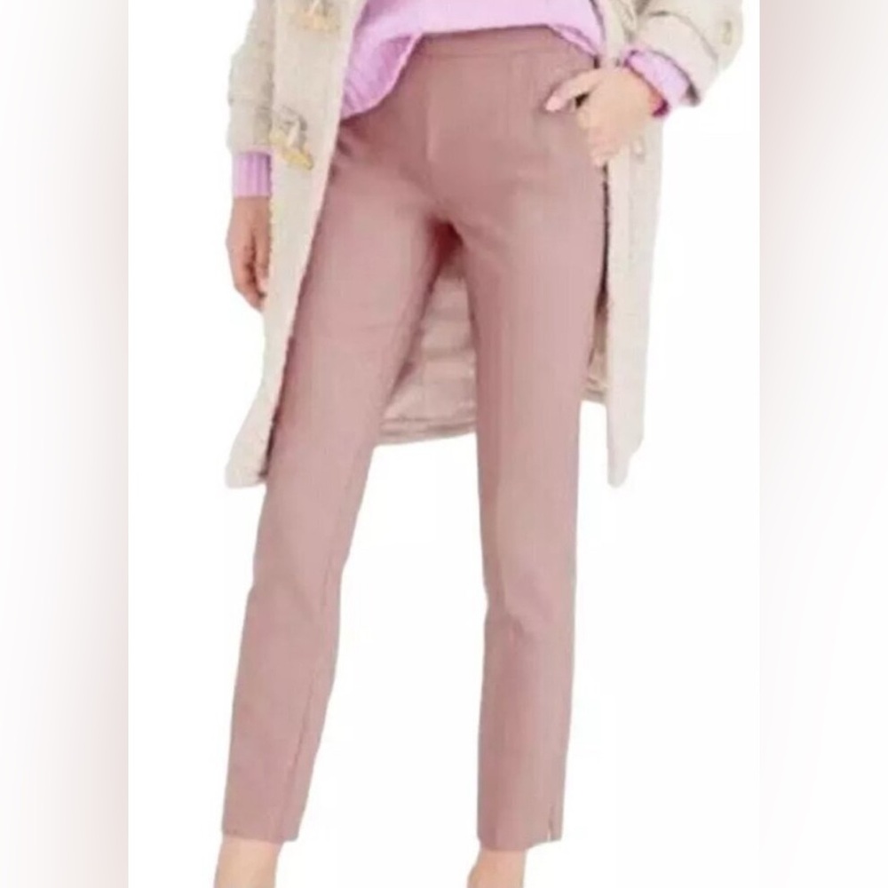 J.Crew Women's Pink Wool Slim Fit Pants, size 8